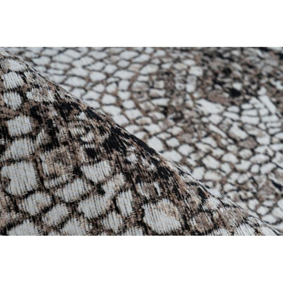 Paris Prix Tapis Vintage à Poils Courts  Iglesia  Taupe