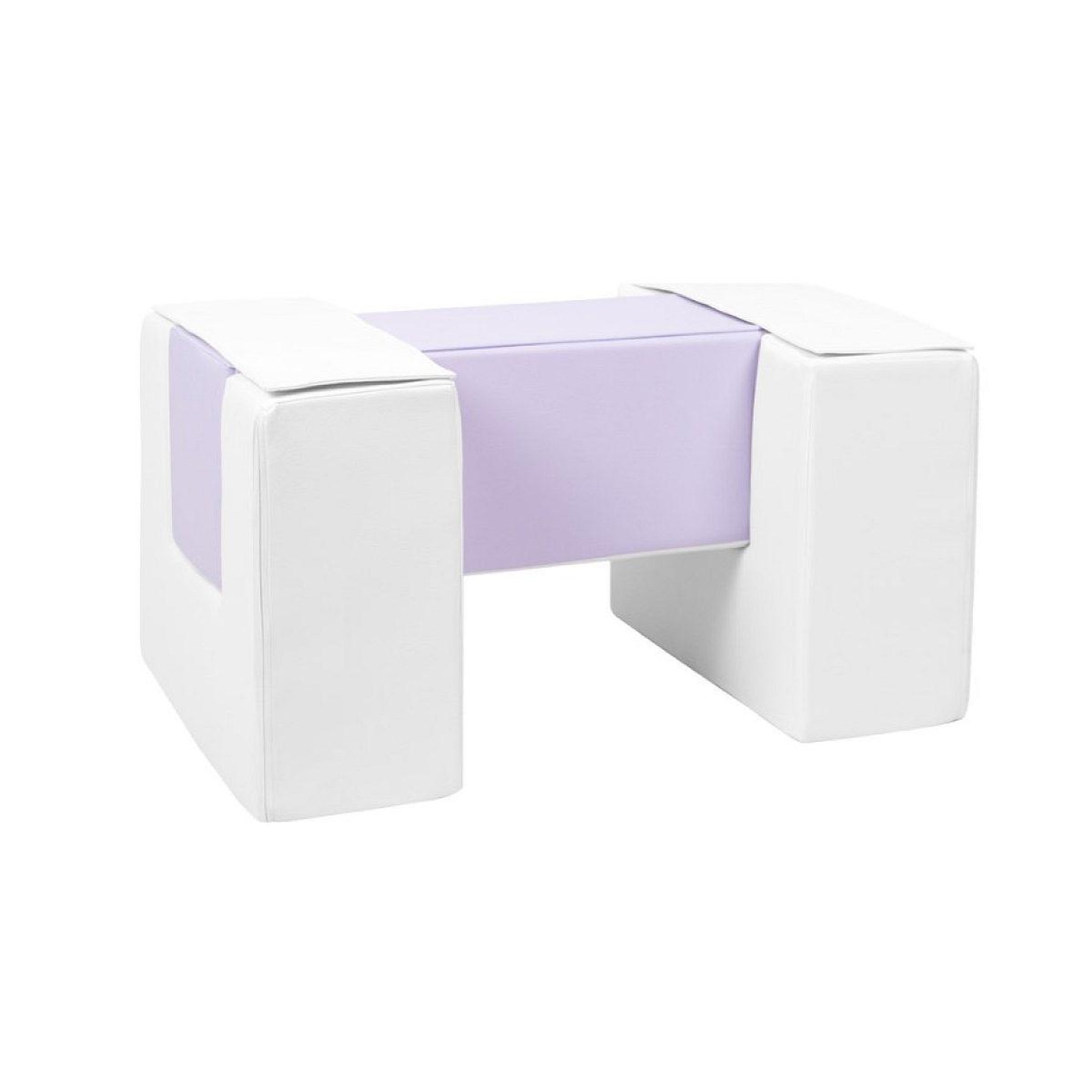 VELINDA 3 blocs en mousse blanc lilas
