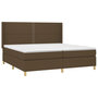 Voir la diapositive 4 : VIDAXL Sommier a lattes de lit matelas et LED Marron fonce 200x200 cm