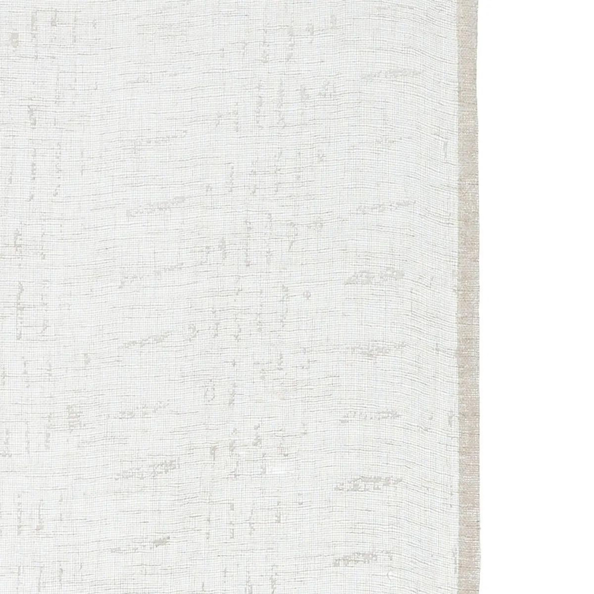 Voir la diapositive 2 : ATMOSPHERA Rideau voilage floqué  fred  140x240cm beige
