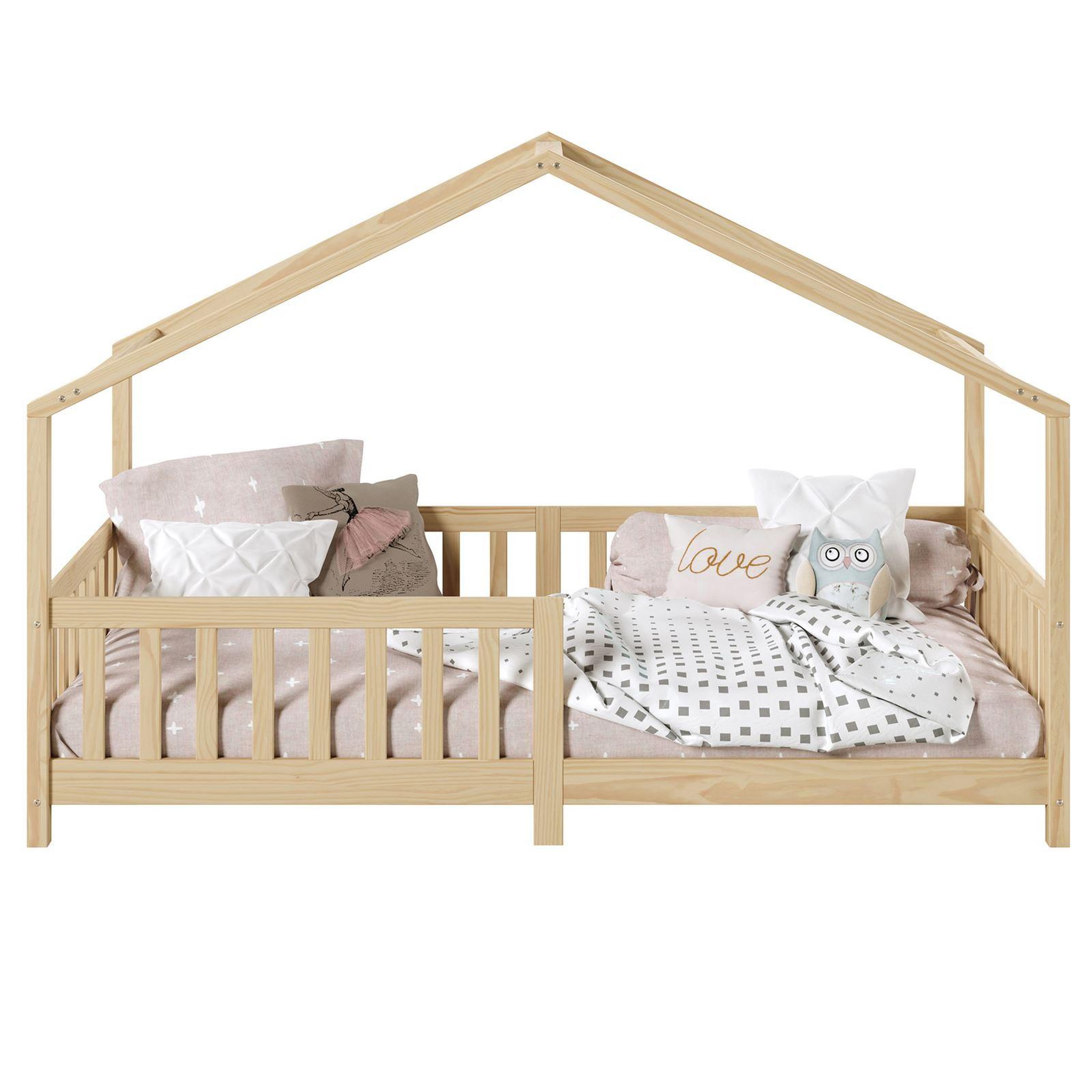 Voir la diapositive 3 : IDIMEX Lit cabane LISAN 90 x 190 cm, en pin massif