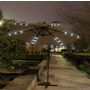 Voir la diapositive 6 : Parasol déporté à LED diam 3m gris clair UMBERTO
