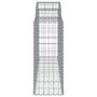 Voir la diapositive 5 : VIDAXL Paniers a gabions arques 11 pcs 200x50x100/120 cm fer galvanise