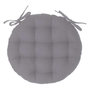 Voir la diapositive 1 : ATMOSPHERA Galette de Chaise Ronde  Leana  38cm Gris