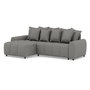 Voir la diapositive 5 : LISA DESIGN Adelaide - canapé d'angle réversible 4 places avec pouf d'appoint en tissu texturé