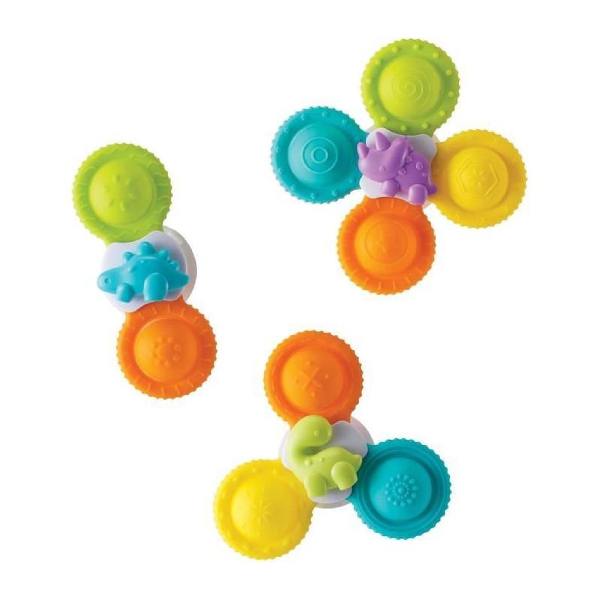 Voir la diapositive 1 : INFANTINO Coffret de 3 spinners - INFANTINO - 305289 - Silicone