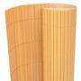 Voir la diapositive 2 : VIDAXL Cloture de jardin double face 110x500 cm Jaune
