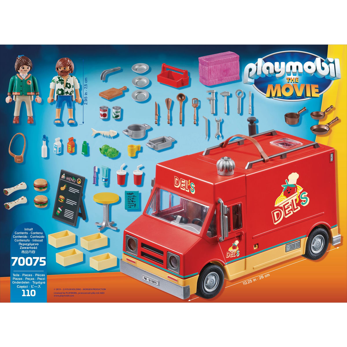 PLAYMOBIL 70075 - The Movie - Food Truck de Del