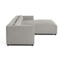 Voir la diapositive 6 : LISA DESIGN Ela - canapé d'angle droit 4 places - en tissu velours relief