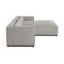 Voir la diapositive 6 : LISA DESIGN Ela - canapé d'angle droit 4 places - en tissu velours relief