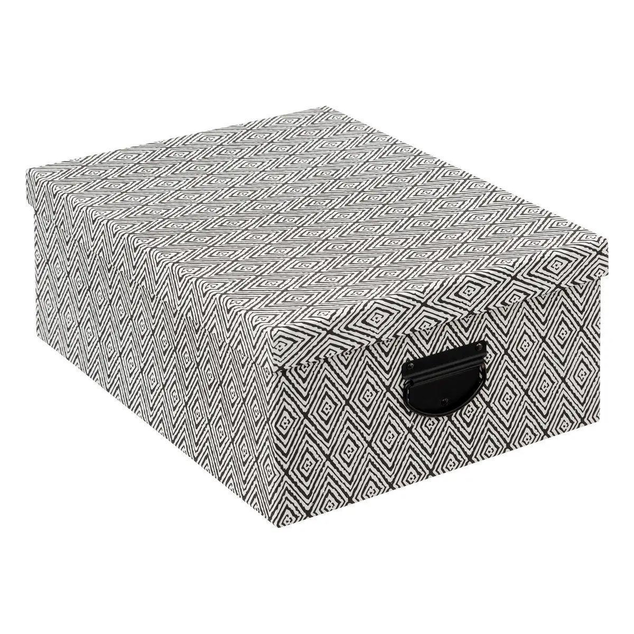Voir la diapositive 2 : FIVE Lot de 4 boîtes de rangement  effet relief  39cm blanc