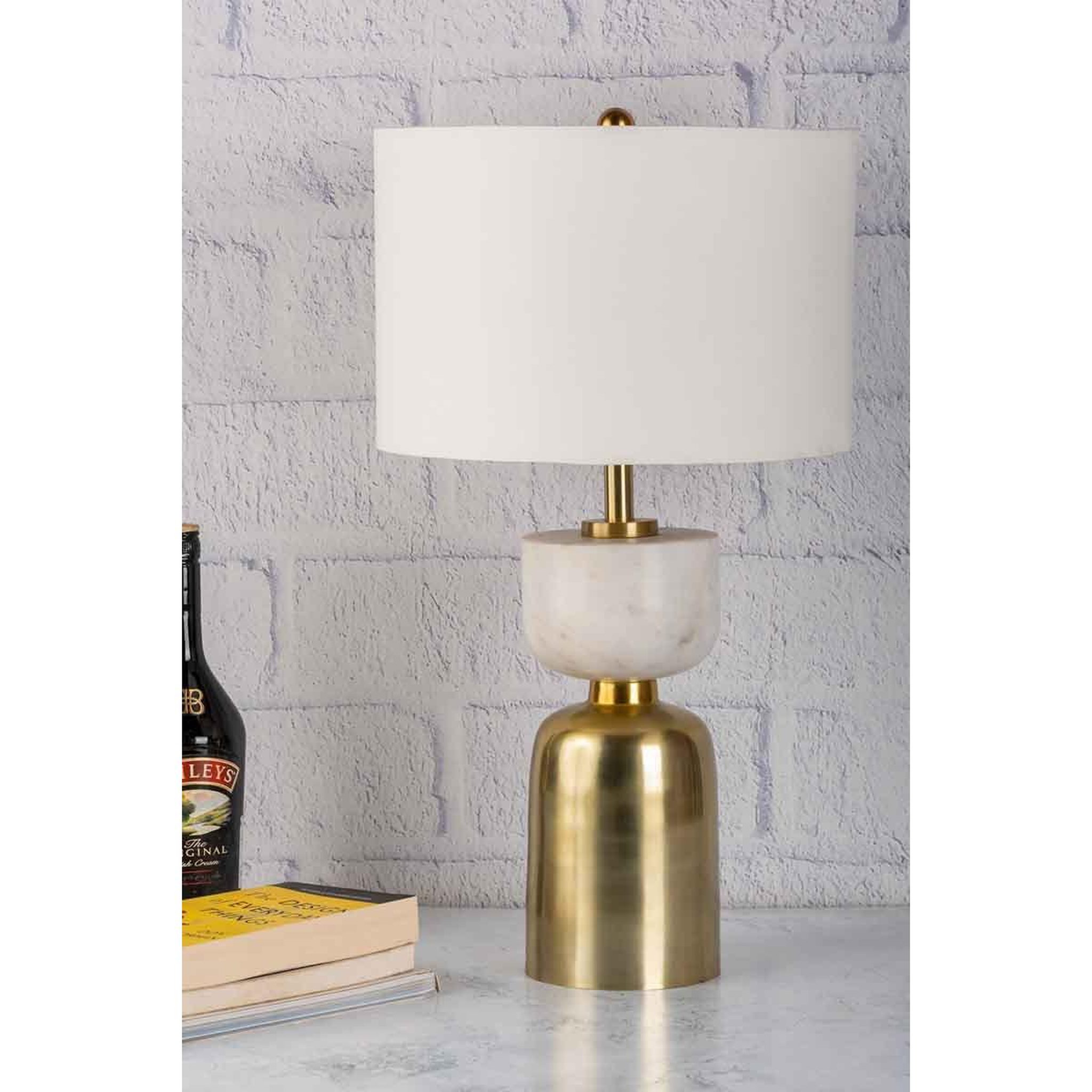 Voir la diapositive 4 : Paris Prix Lampe à Poser Design  Ceres  54cm Blanc & Or
