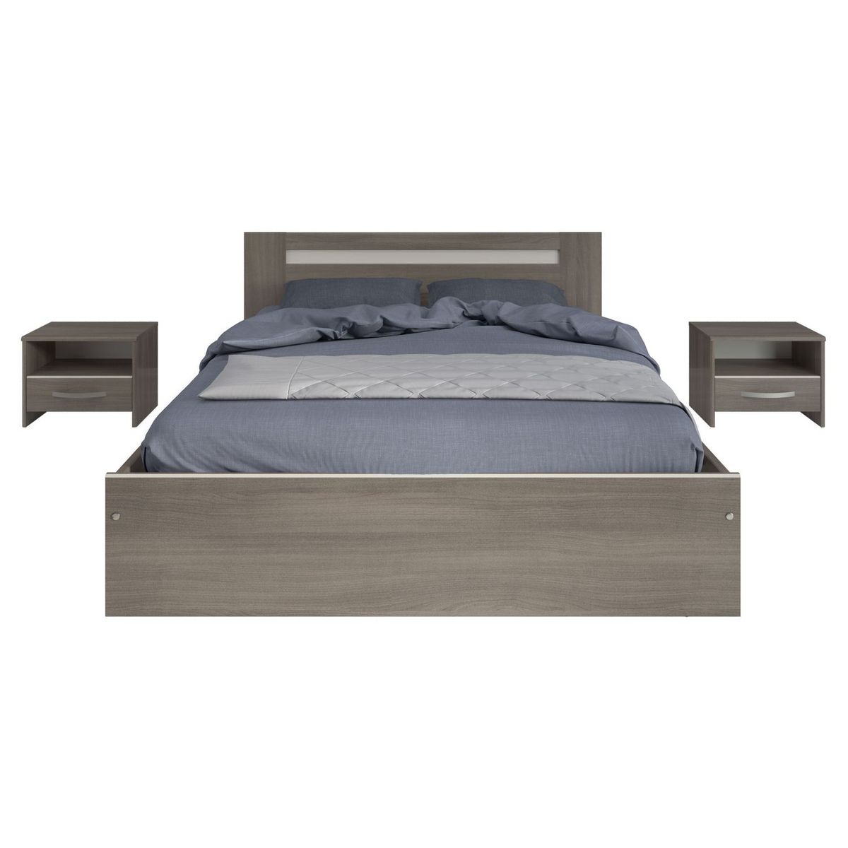 Table de chevet 1 tiroir 1 niche L44cm ARIZONA