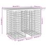 Voir la diapositive 6 : VIDAXL Banc de jardin design gabion 100x70x72 cm bois de pin impregne