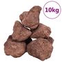 Voir la diapositive 2 : VIDAXL Roches volcaniques 10 kg rouge 10 30 cm