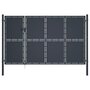 Voir la diapositive 1 : VIDAXL Portail de jardin Acier 350 x 150 cm Anthracite