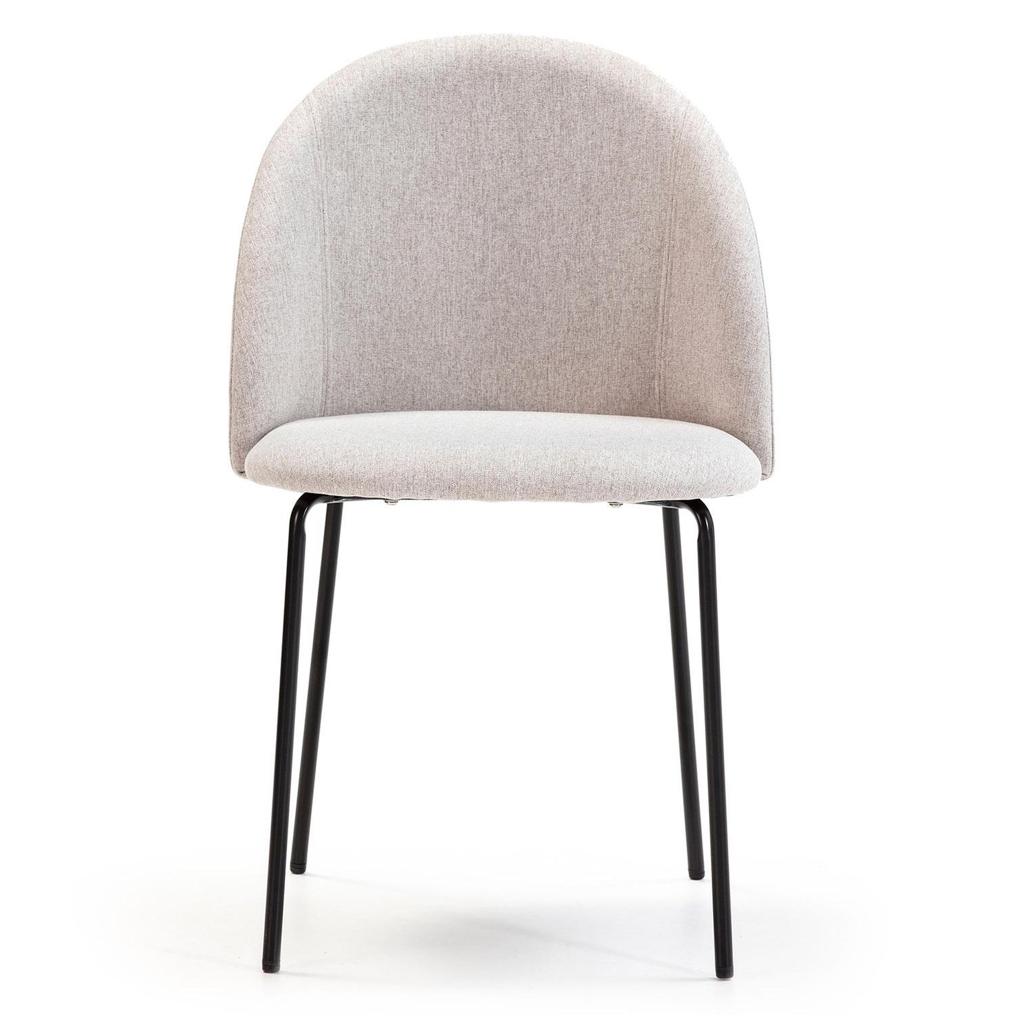 Voir la diapositive 3 : VS VENTA-STOCK Pack 2 chaises Salle à Manger tapissées Kenia Beige, 43 cm x 47cm x 78,5 cm