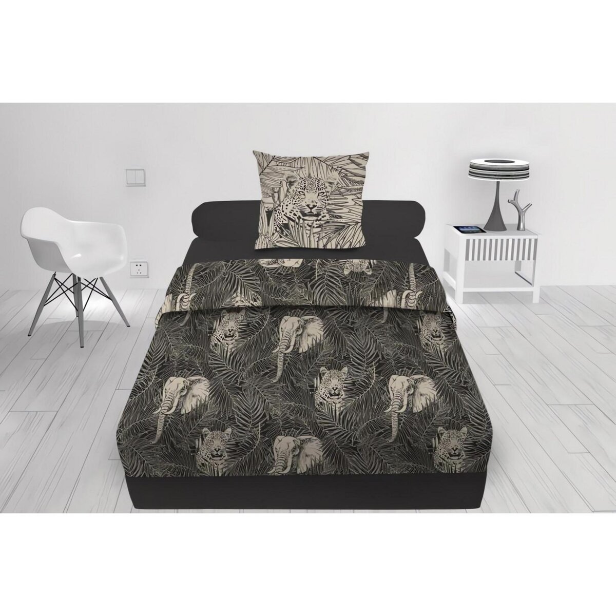 SOLEIL D'OCRE Parure de draps en coton 57 fils/cm2 SAFARI, par Soleil d'Ocre