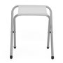 Voir la diapositive 6 : ID MARKET Table de camping pliante réglable en hauteur 120 cm et 4 tabourets blanc