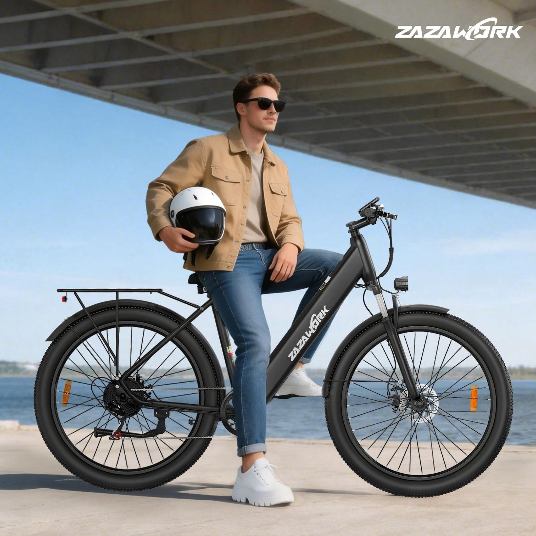 Voir la diapositive 6 : ZAZAWORK Vélo électrique urbain ZAZAWORK C28