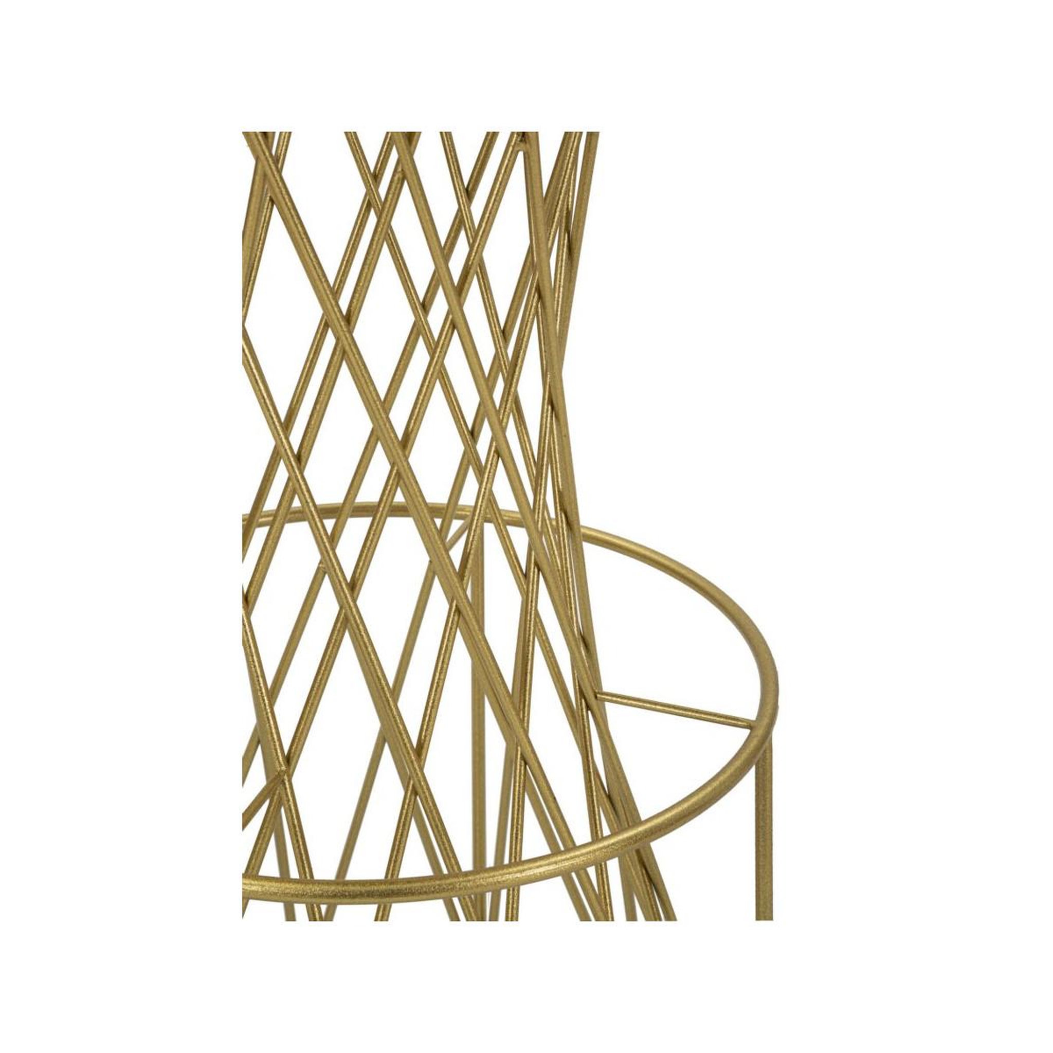 Voir la diapositive 3 : Paris Prix Table de bar ronde  tower  103cm noir & or