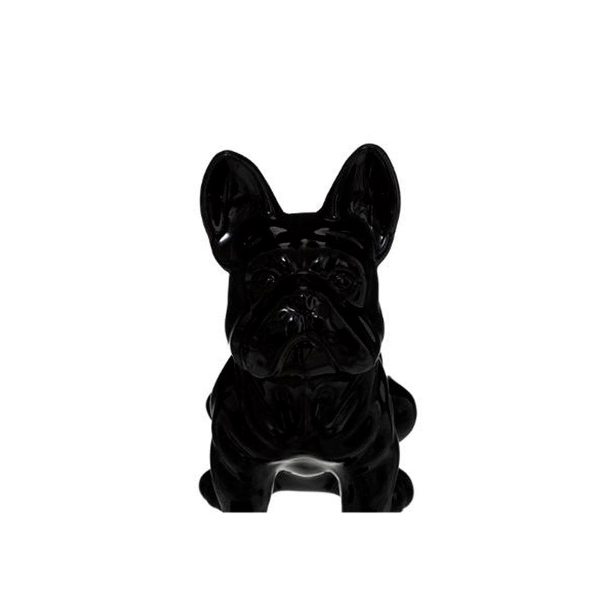 Voir la diapositive 2 : ATMOSPHERA Statuette déco  bulldog  22cm noir