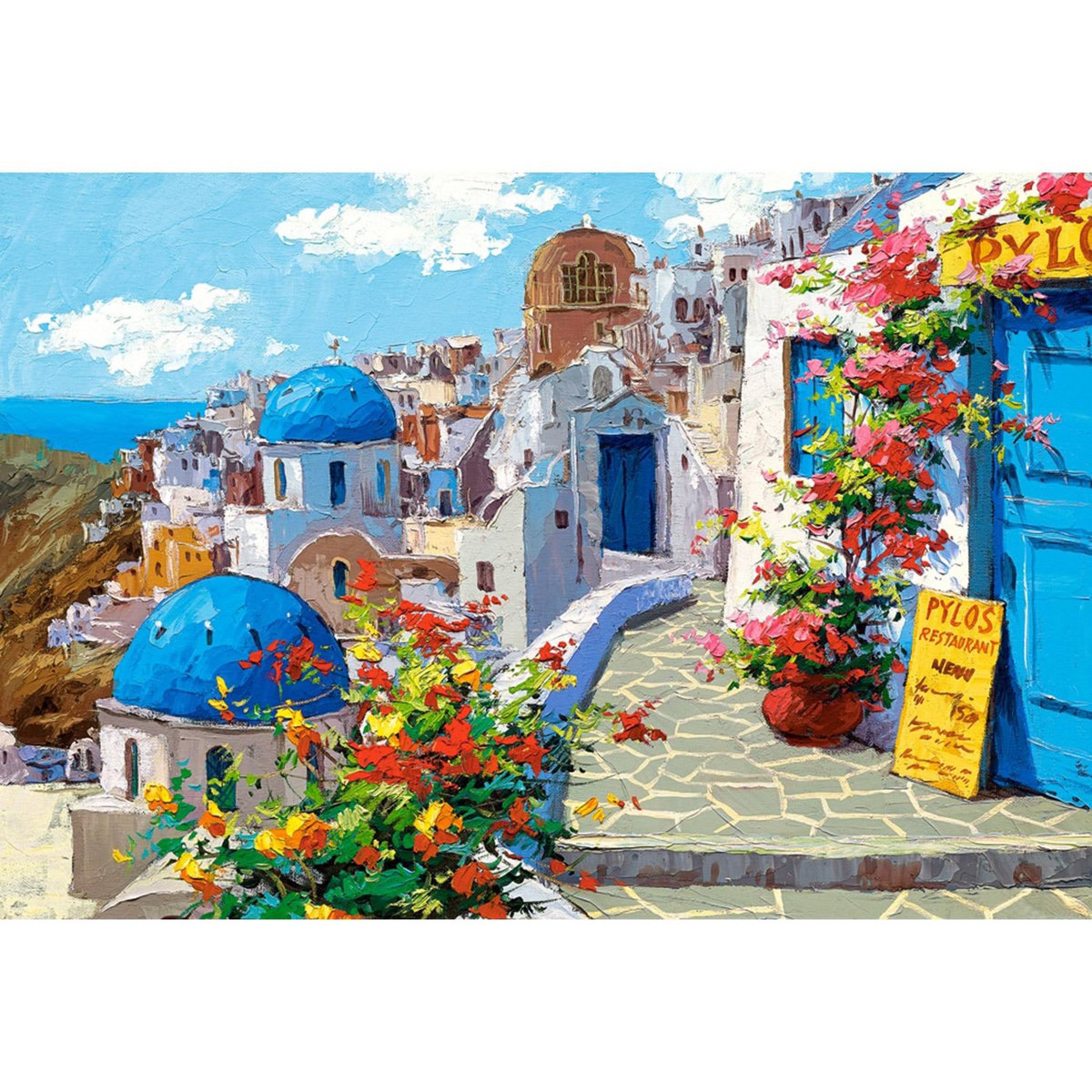 Castorland Puzzle 2000 pièces : Santorin au printemps
