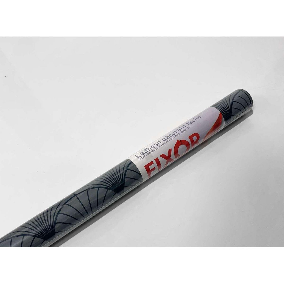 HABITABLE Adhésif décoratif pour meuble effet Art Déco - 200 x 45 cm - Noir