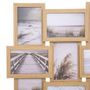 Voir la diapositive 2 : ATMOSPHERA Pêle-mêle en MDF 16 photos effet nature - Longueur 58 cm x Hauteur 58 cm - Beige