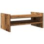 Voir la diapositive 2 : VIDAXL Support de moniteur vieux bois 50x27x20 cm bois d ingénierie
