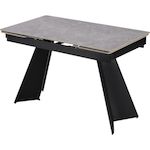 Habitat et Jardin Table de repas extensible en céramique 6 à 10 personnes  Equinoxe  - Gris marbré