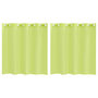 Voir la diapositive 2 : VIDAXL Rideaux en voile avec œillets 2 pcs vert pomme 140x140 cm