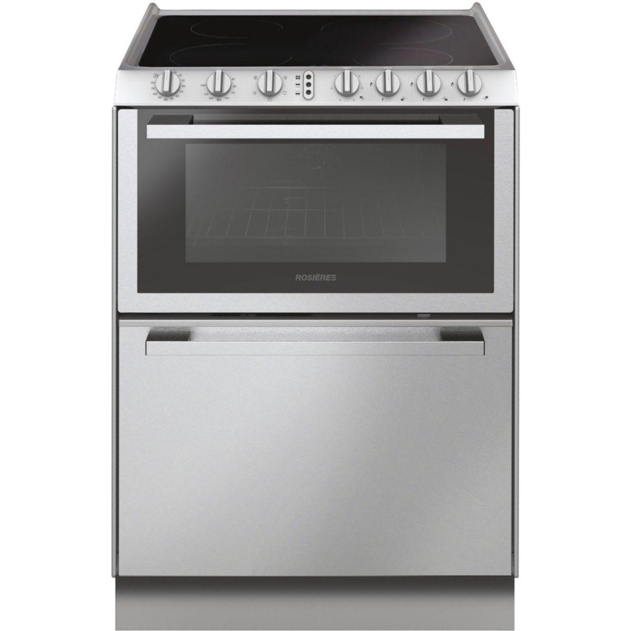 Voir la diapositive 1 : Rosieres Combiné four lave-vaisselle TRV60NOIN/1 TRIO vitro