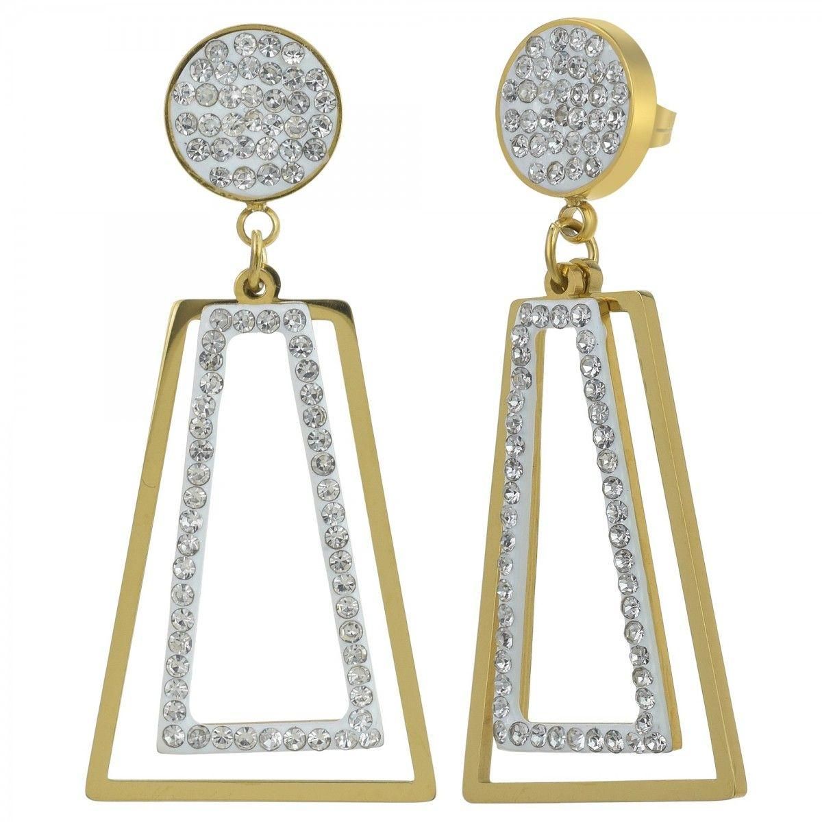 SC BOHEME Boucles d'oreilles SC Bohème ornées de Cristaux scintillants