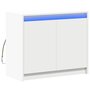 Voir la diapositive 3 : VIDAXL Buffet avec LED blanc 72x34x61 cm bois d'ingenierie