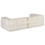 Voir la diapositive 4 : VIDAXL Pouf modulaire creme 140x70x36 tissu