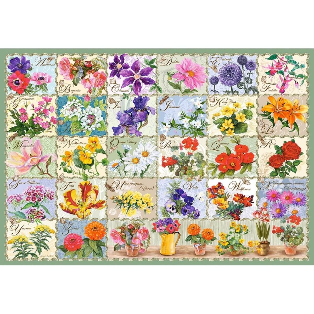 Castorland Puzzle 1000 pièces : Fleurs vintage