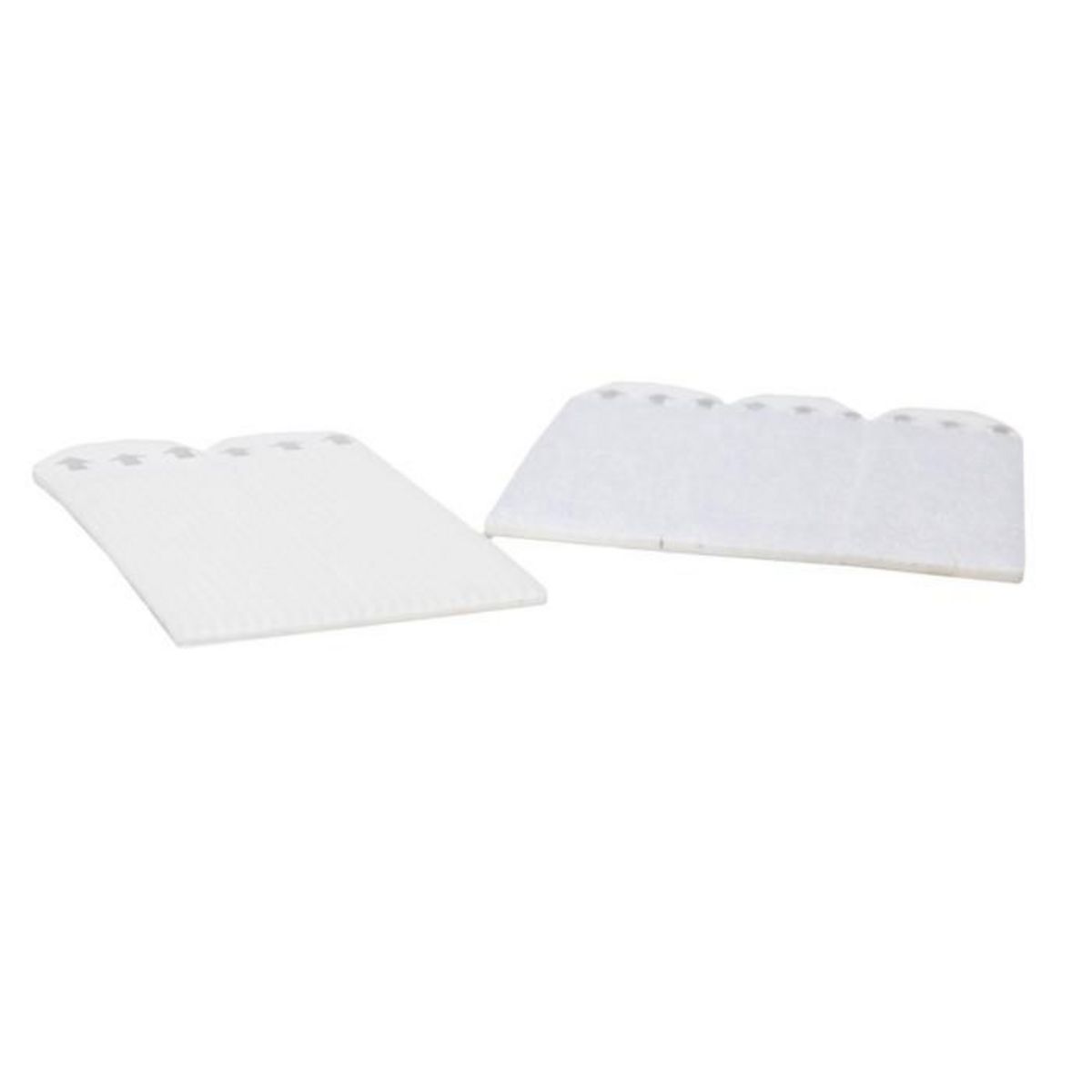Paris Prix Lot de 8 Languettes de Fixation  Adhésif  6cm Blanc