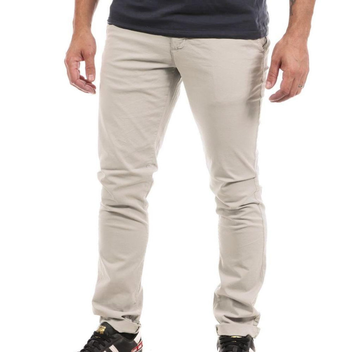 PANAME BROTHERS Pantalon Chino Blanc/ Homme Paname Brothers Costa1