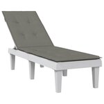 VIDAXL Coussin de chaise longue gris fonce melange (75+105)x50x3 cm
