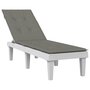 Voir la diapositive 1 : VIDAXL Coussin de chaise longue gris fonce melange (75+105)x50x3 cm