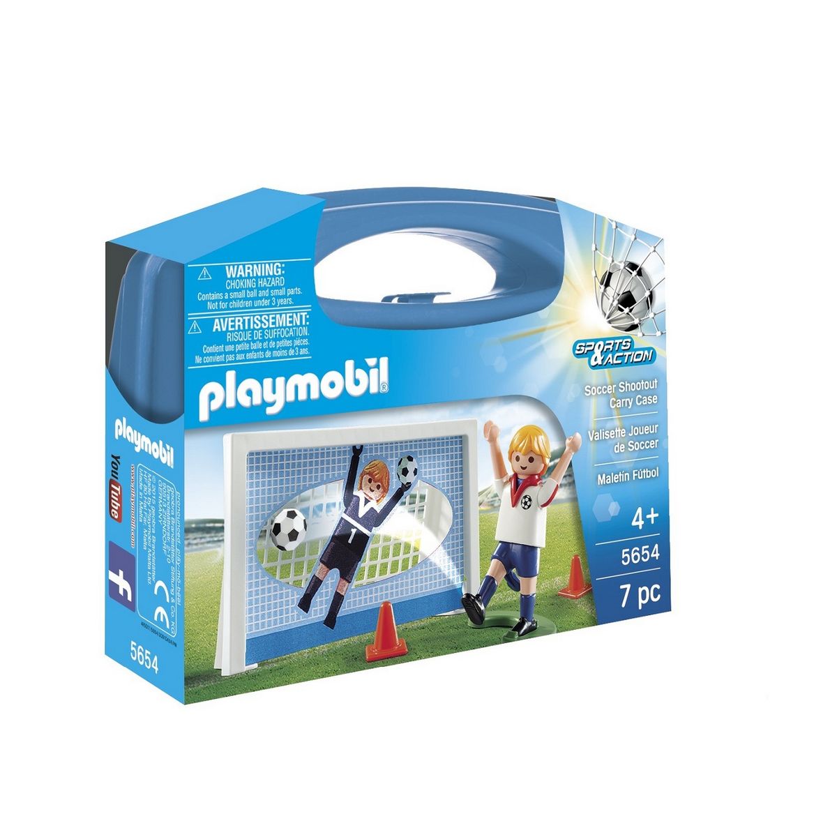 PLAYMOBIL 5654 Sports & Action - Valisette footballeur 