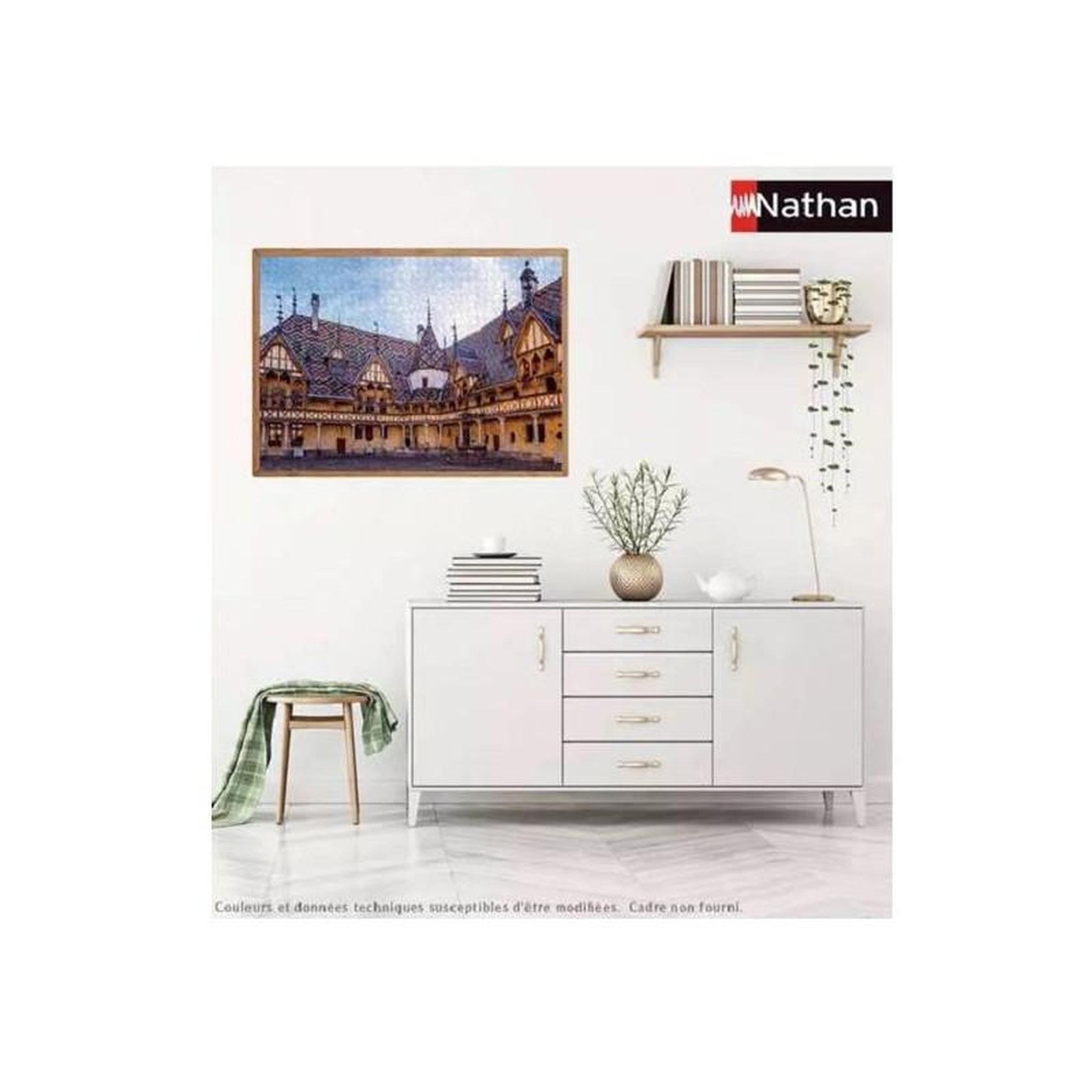 Voir la diapositive 3 : RAVENSBURGER Puzzle 1000 pièces Les Hospices de Beaune – Nathan – Collection Des Racines et des Ailes – Dès 14 ans – Adulte