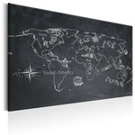 Paris Prix Tableau  World Map : Travel Broadens the Mind. Coloris disponibles : Multicolore