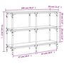 Voir la diapositive 6 : VIDAXL Table console chene marron 100x29x75 cm bois d'ingenierie