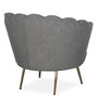 Voir la diapositive 4 : Paris Prix Fauteuil Design Bouclette  André  80cm Gris