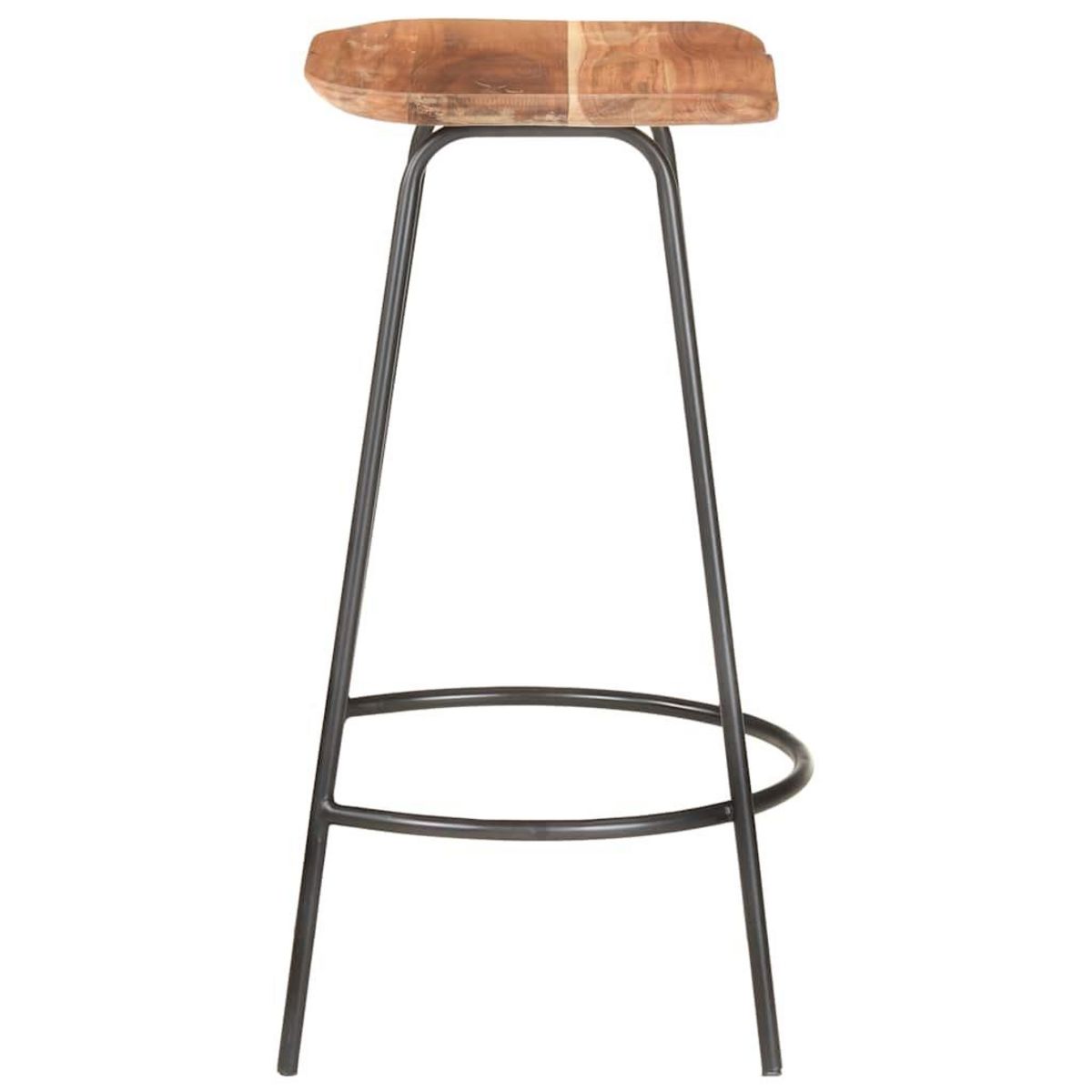 VIDAXL Tabourets de bar lot de 2 bois d'acacia solide