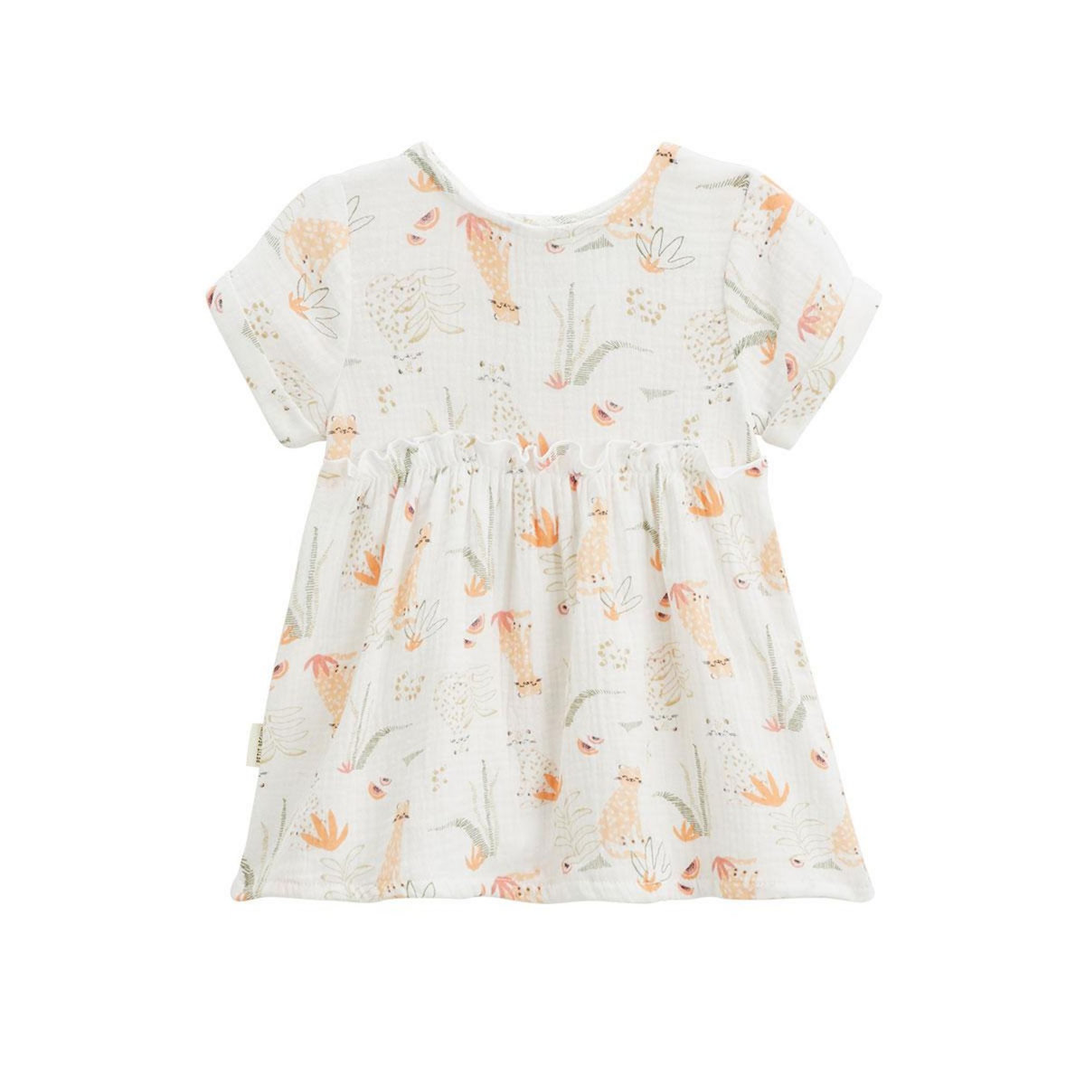 Petit Béguin Robe bébé en gaze de coton Sierra