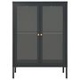 Voir la diapositive 3 : VIDAXL Buffet Anthracite 75x35x105 cm Acier et verre