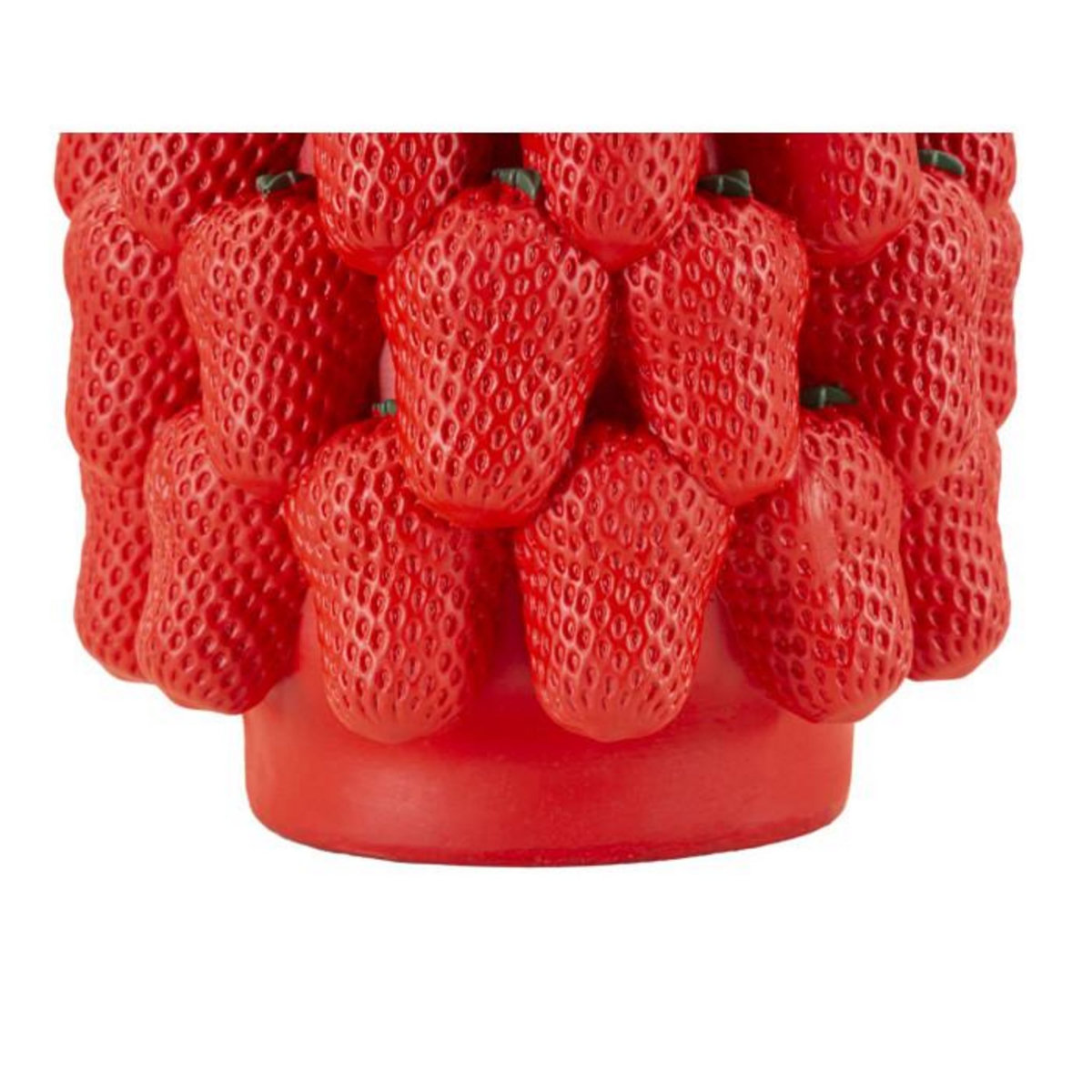 Paris Prix Vase Déco Fruits  Fraises  32cm Rouge